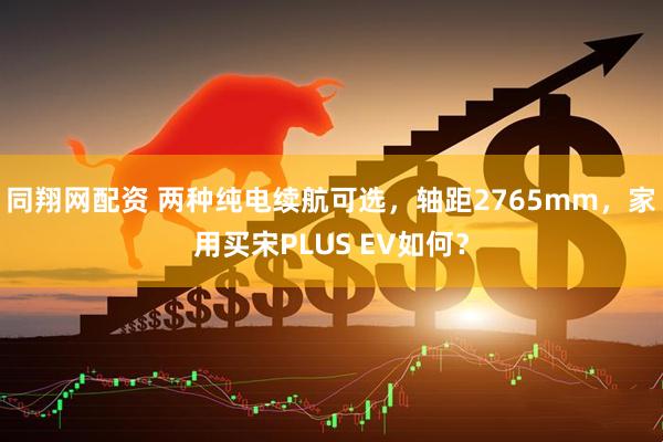 同翔网配资 两种纯电续航可选，轴距2765mm，家用买宋PLUS EV如何？