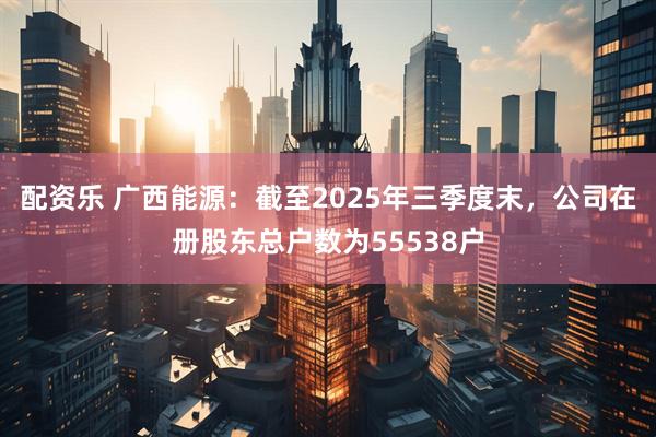 配资乐 广西能源：截至2025年三季度末，公司在册股东总户数为55538户